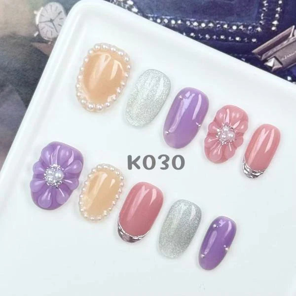 Oooh! Jelly Beans! 3D Short Oval Nails K030